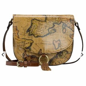 NEW Patricia Nash Brinlee Leather Saddle Crossbody